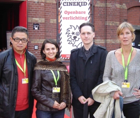 Ema Pendiuc and Hou Keming, Jury members of the Cinekid Film Festival